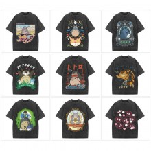 Totoro anime 250g direct injection cotton t-shirts
