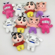 5inches Crayon Shin-chan anime plush dolls set(10p...