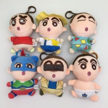 4.8inches Crayon Shin-chan anime plush dolls set 1...