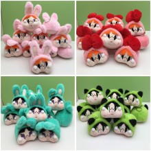 4.8inches The Powerpuff Girls anime plush dolls set 12CM(10pcs a set)