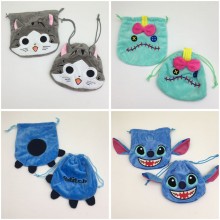 Stitch Chi's Sweet Home anime plush drawstring bag 16cm