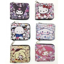 Sanrio Melody kitty Cinnamoroll Kuromi Pochacco anime zipper wallet purse