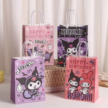 Sanrio Melody Cinnamoroll Kuromi anime paper gifts bags(price for 24pcs)