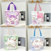 Sanrio Melody Cinnamoroll Kuromi anime canvas handbag shopping bag