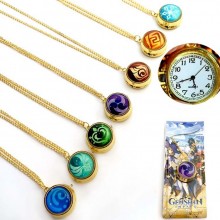 Genshin Impact game movable necklace pocket watch