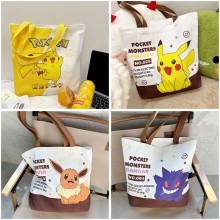 Pokemon Pikachu anime canvas handbag shopping bag