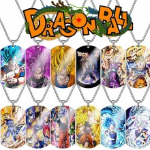 Dragon Ball anime alloy dog tag necklaces