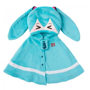 Original Hatsune Miku anime hoodie cloak 2in1 throw blanket