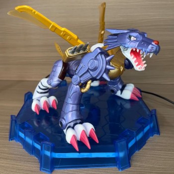 Digital monster Digimon Adventure Metal Garurumon anime figure