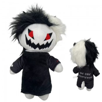 10inches Zxc Cat Doll Black and White Monster Horror Plush Doll