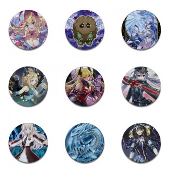 Yu Gi Oh anime tinplate frosted bandage pins brooches(price for 5pcs)