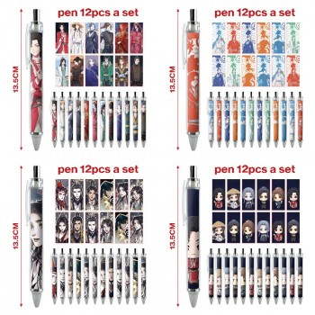 Heaven Official's Blessing anime ballpoint pen ball pens(12pcs a set)