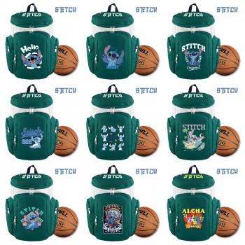 Stitch anime basketball backpack bags