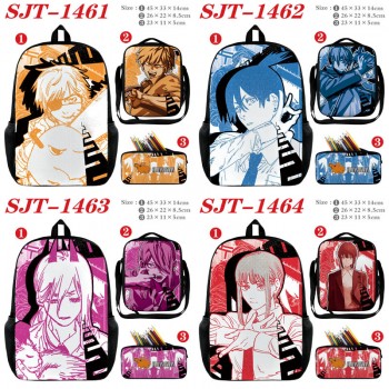 Chainsaw Man anime nylon backpack bag shoulder pencil case