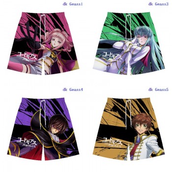 Code Geass anime beach shorts pants