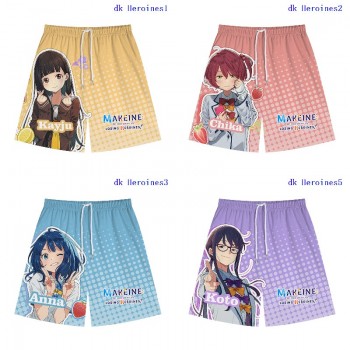 Too Many Losing Heroines anime beach shorts pants