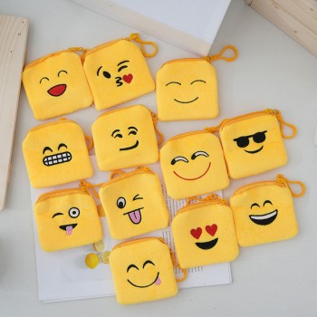 EMOJI face anime coin purse wallets