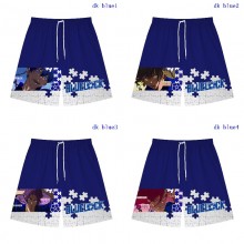 Blue Lock anime beach shorts pants