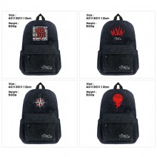 Straykids star canvas backpack bags