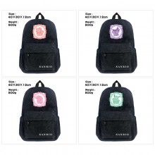 Sanrio Melody kitty Cinnamoroll Kuromi anime canvas backpack bags