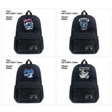 Stitch anime canvas backpack bags