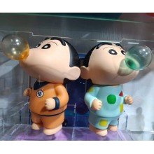 Crayon Shin-chan blowing balloons anime figure