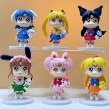 Sailor Moon anime figures set(6pcs a set)(OPP bag)