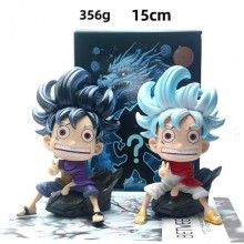 One Piece Q Sun God Nika Luffy anime figures(2pcs a set)