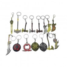 God Of War game alloy mini sword key chains