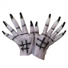 Halloween ghosts prank latex gloves a pair