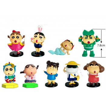 Crayon Shin-chan anime figures set(9pcs a set)(OPP bag)