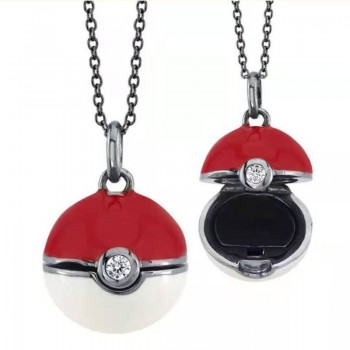 Pokemon Poke Ball anime necklace