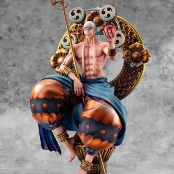 One Piece Pop Max Thunder God Enel sitting anime figure