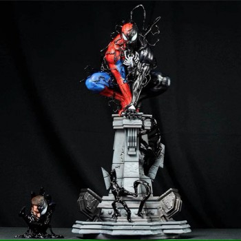 Spider Man Venom symbiote figure(can lightable)