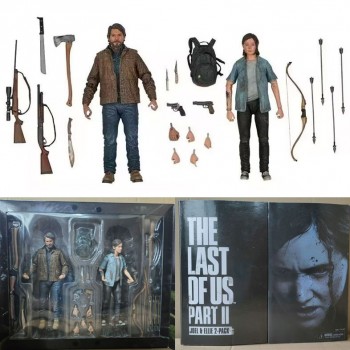 NECA The Last Of Us Part 2 Joel Ellie With Bow Action Figures Set