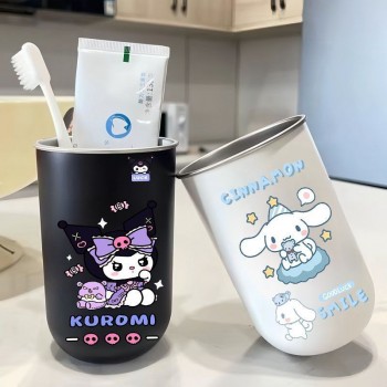 Sanrio Melody kitty Cinnamoroll Kuromi stainless steel toothbrush mouthwash water cup