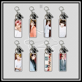 BTS BT21 star acrylic key chains