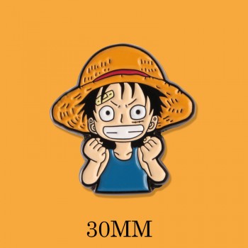 One Piece Luffy Ace anime alloy brooch pins