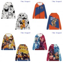 Dragon Ball anime zipper long sleeve hoodies sweater cloth