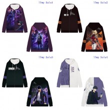 Solo Leveling anime zipper long sleeve hoodies swe...