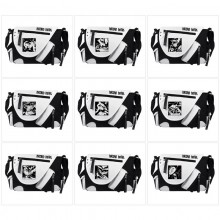 Hazbin Hotel PU black white color crossbody satchel shoulder bag