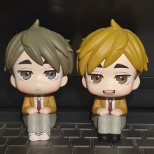 Haikyuu Hinata miya atsumu miya osamu sitting anime figure