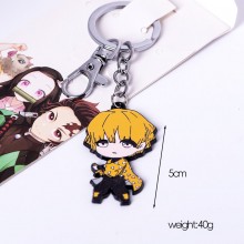 Demon Slayer Agatsuma Zenitsu anime alloy key chai...