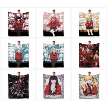 Kakegurui anime flano summer quilt blanket