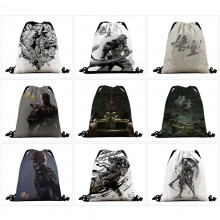 Black Myth Wukong game nylon drawstring backpack bag