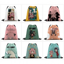 SPY x FAMILY anime nylon drawstring backpack bag