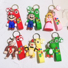 Super Mario anime figure doll key chains