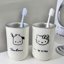 Sanrio Kitty Pochacco stainless steel toothbrush m...