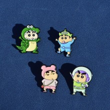 Crayon Shin-chan anime alloy brooch pins