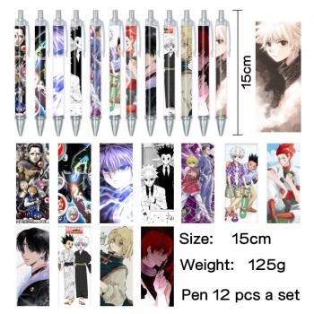 Hunter x Hunter anime ballpoint pen ball pens(12pcs a set)